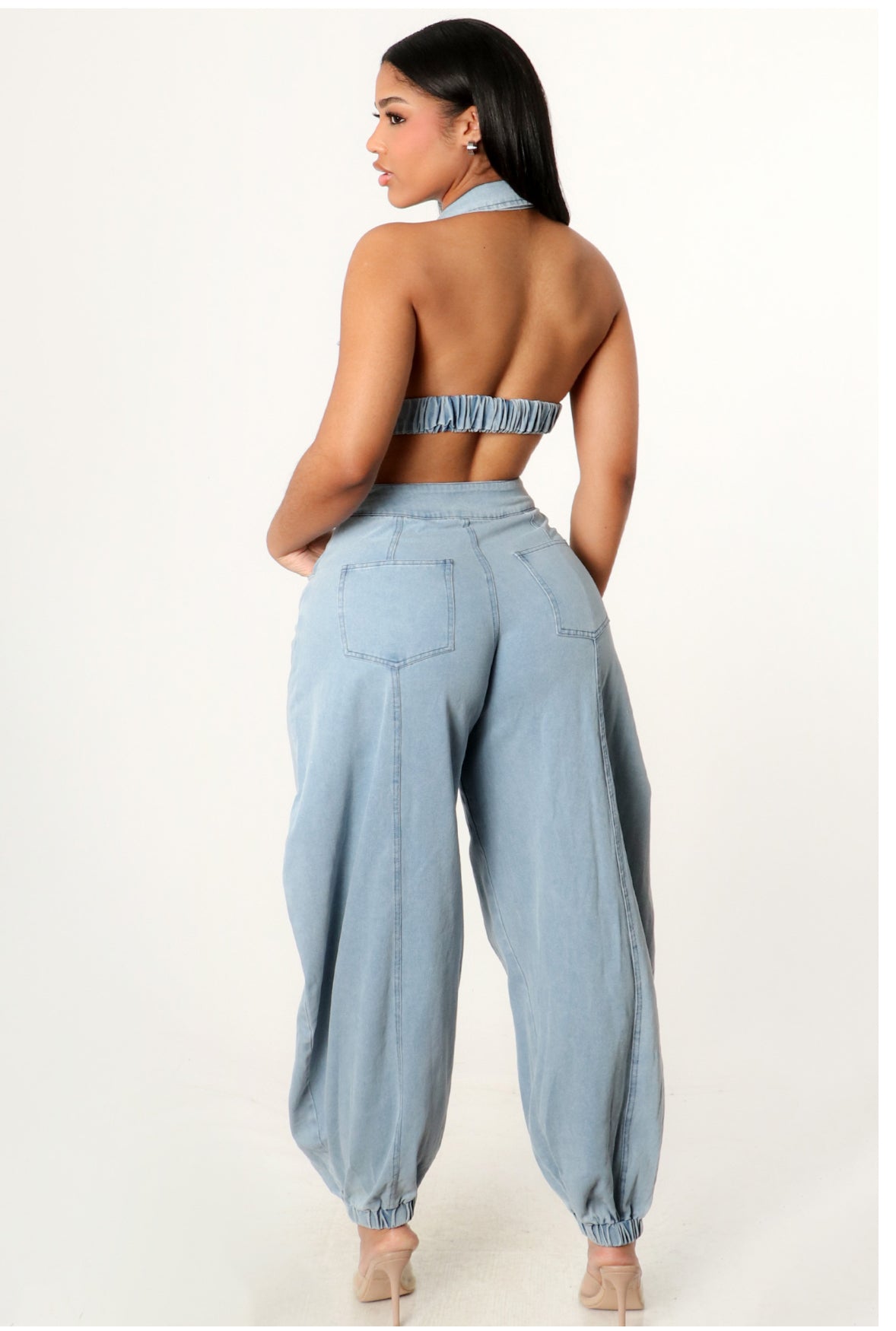 APPLE DEMIN JUMPSUIT