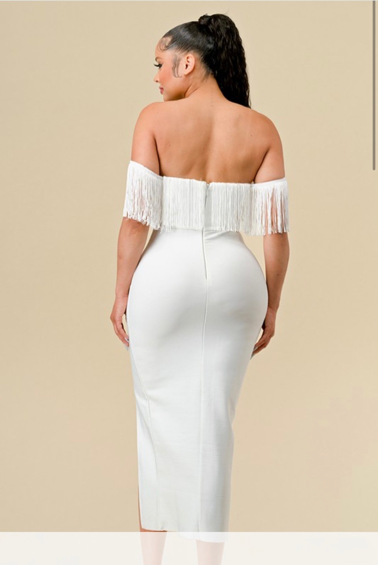 MIDI WHITE DRESS