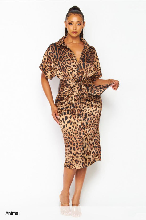ANIMAL PRINT DRESS