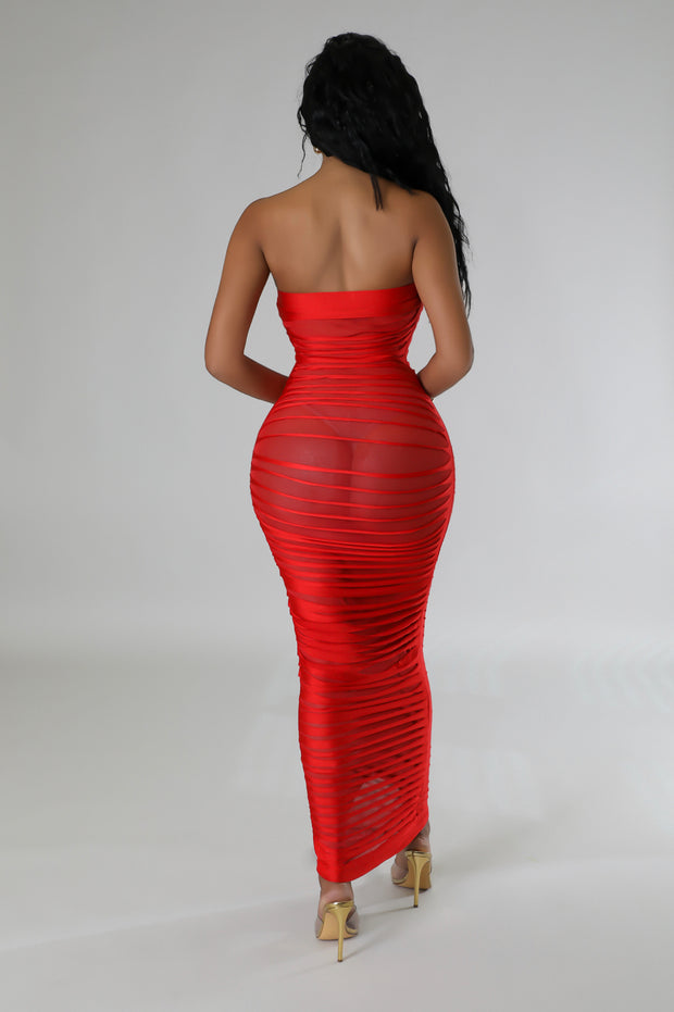 RED ELEGANT DRESS