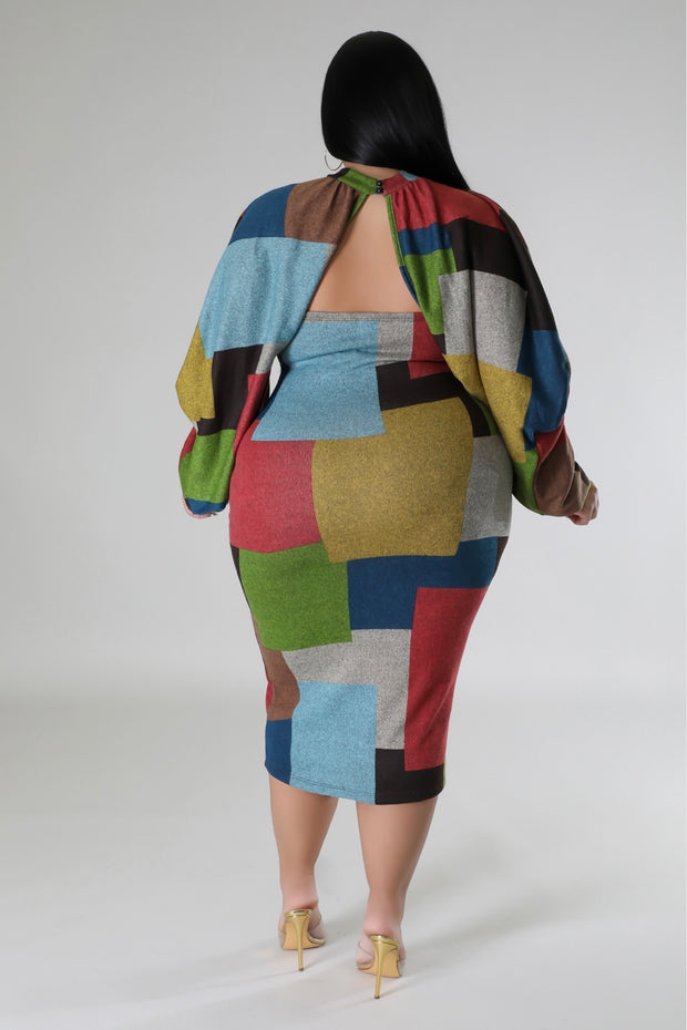 MULTI CURVY DRESS