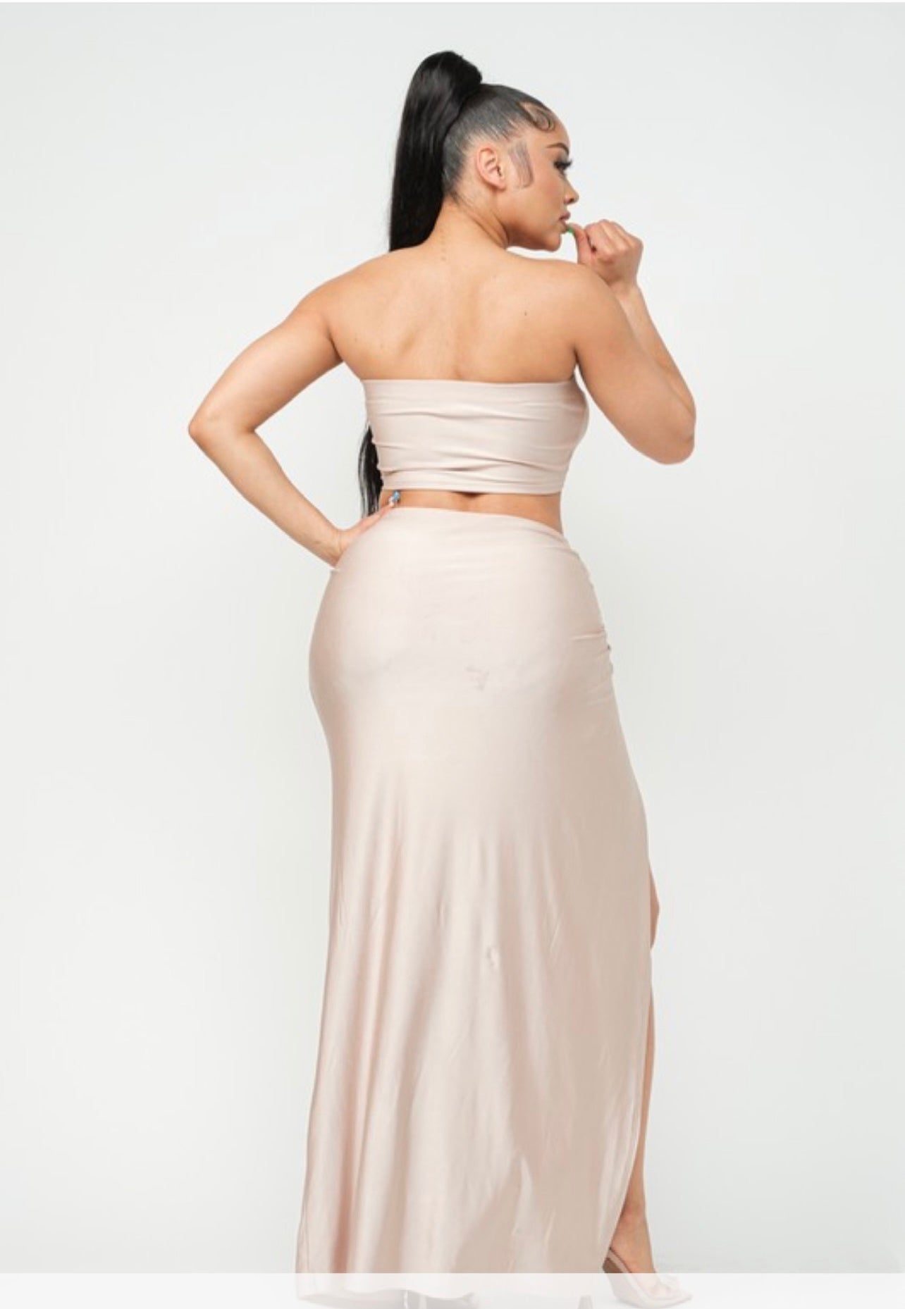 CHAMPAGNE LUXE SKIRT SET