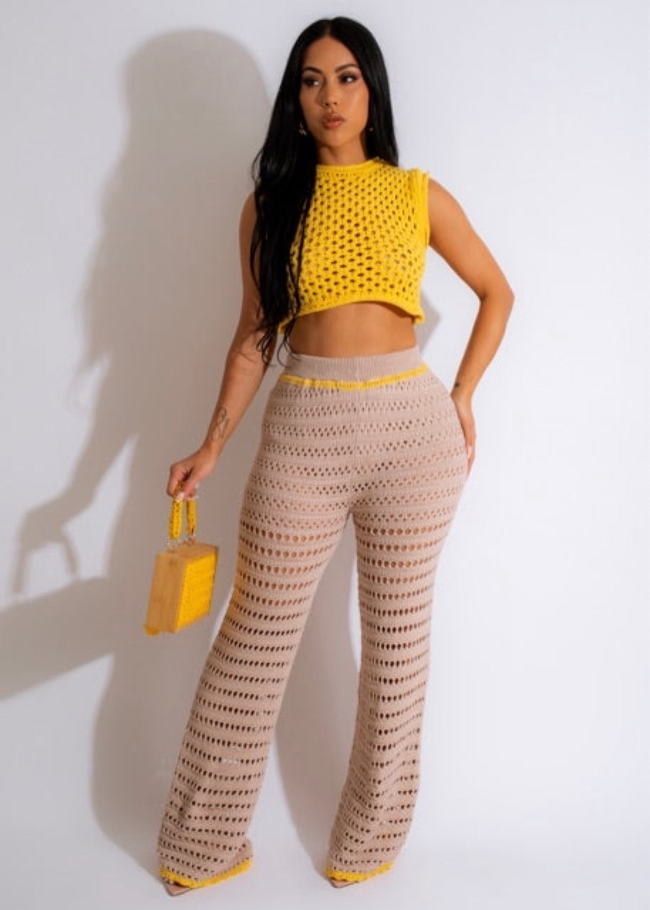 KNIT PANT SET