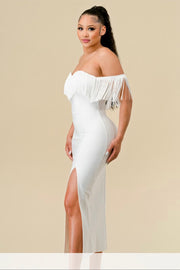 MIDI  WHITE DRESS