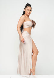 CHAMPAGNE LUXE SKIRT SET