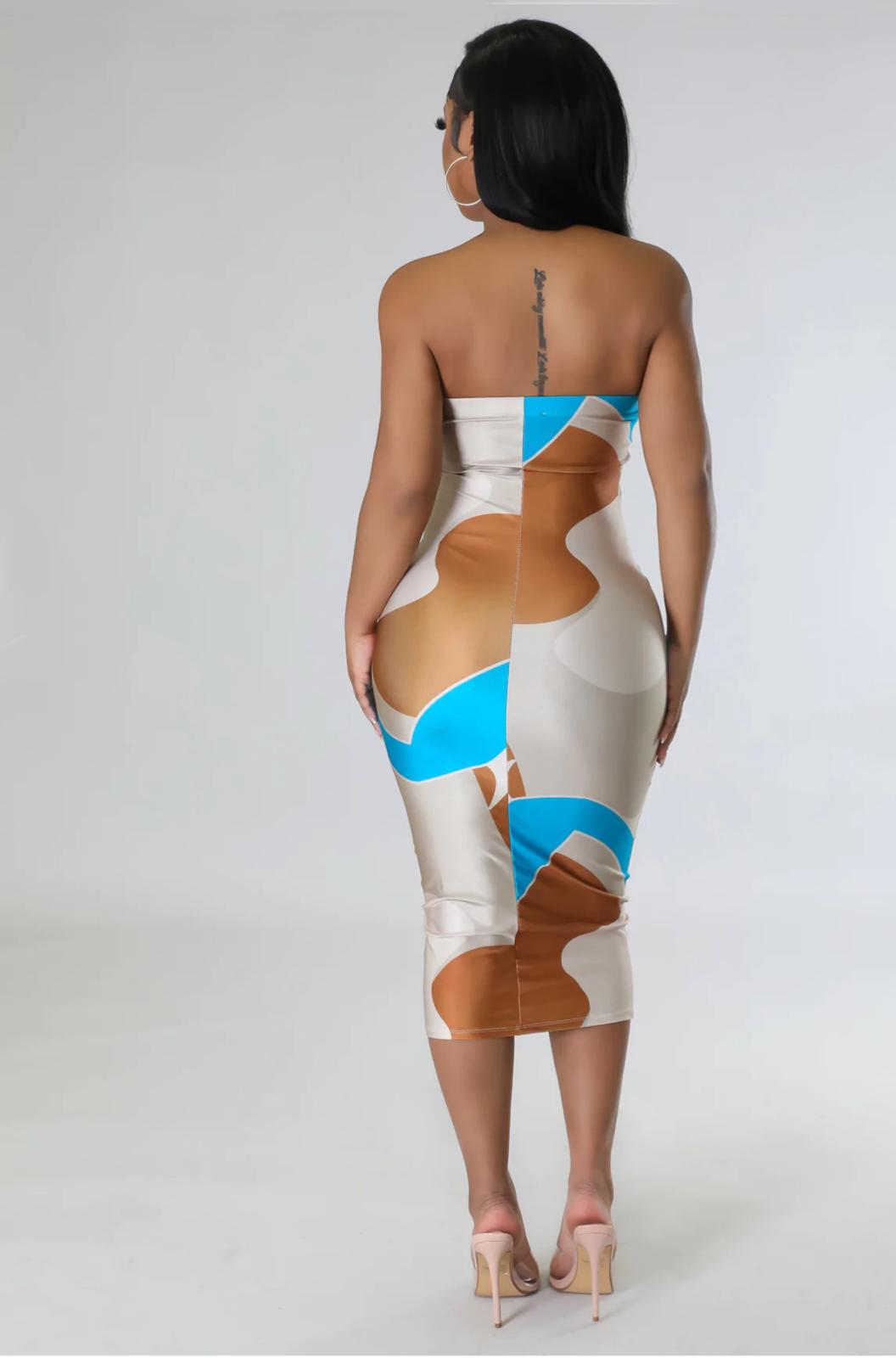 Daisy midi body con dress
