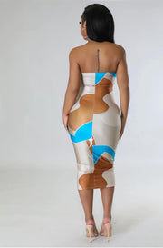 Daisy midi body con dress