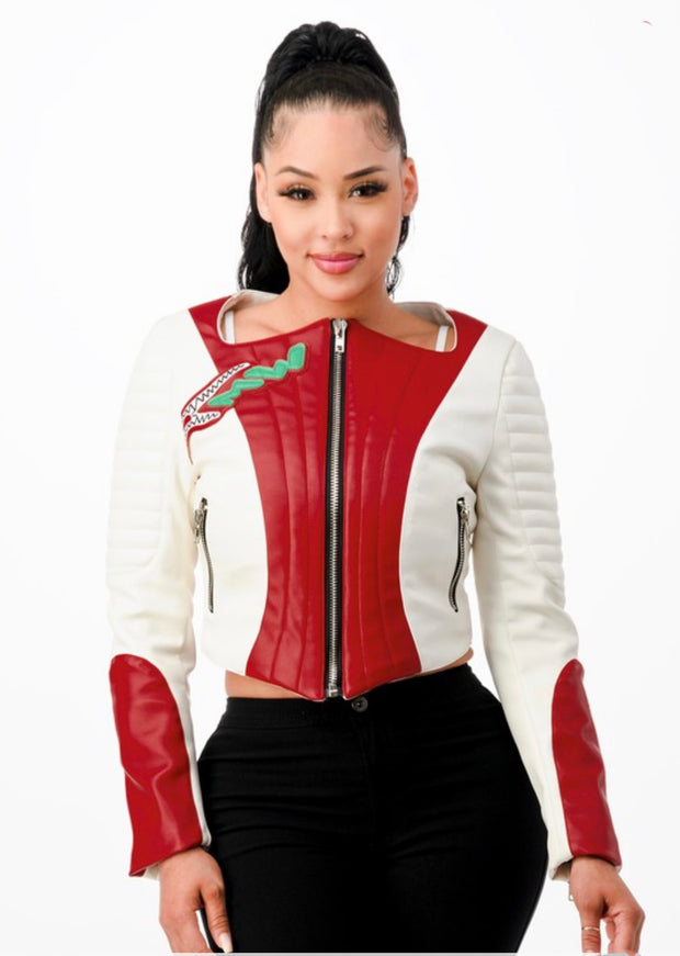 ON TGE STORM FAUX LEATHER Jacket